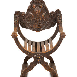 An Italian Savonarola Style Armchair
19th