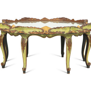 An Italian Painted Low Coffee Table