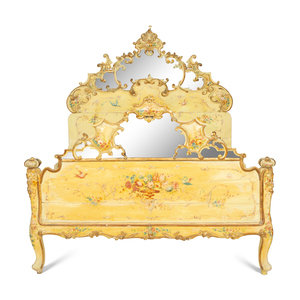 A Venetian Style Painted Bed with 2f6800