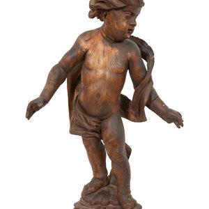 An Italian Carved Walnut Figure 2f680c