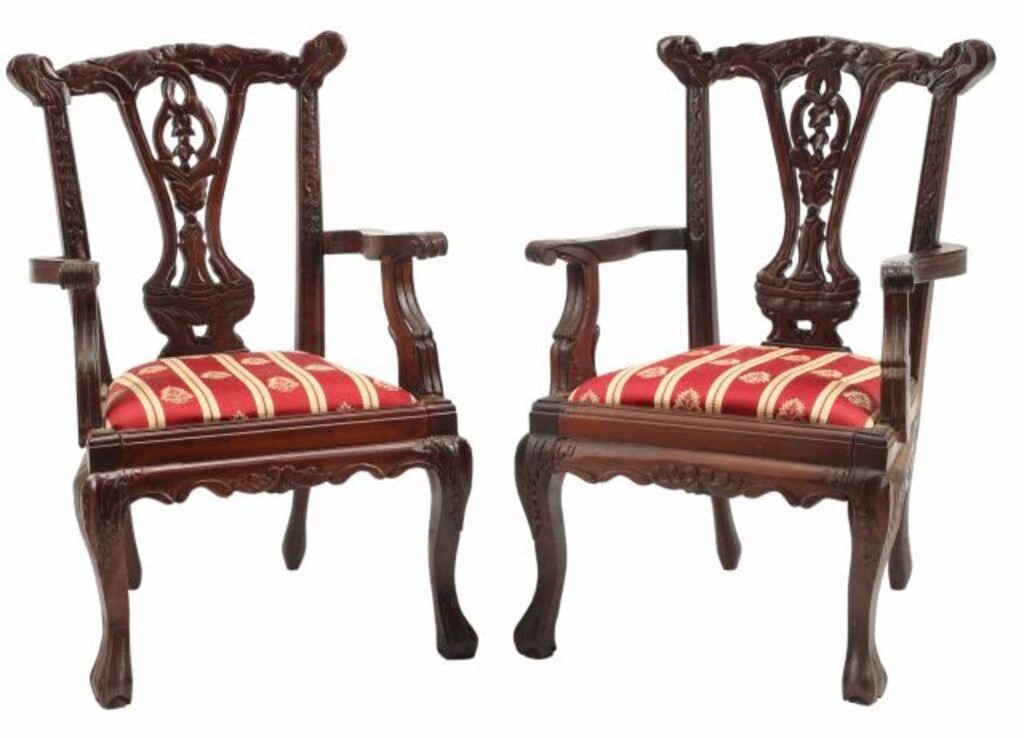  2 MINIATURE CHIPPENDALE STYLE 2f6811