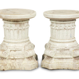A Pair of Italian Glazed Ceramic