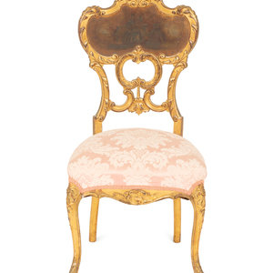 A Louis XV Style Giltwood and Vernis