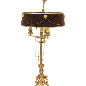 A Neoclasscial Brass Candelabrum 2f685b