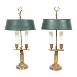 A Pair of French Gilt Metal Bouillotte 2f6866