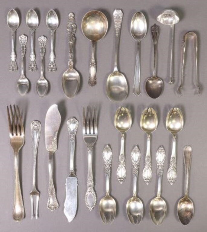  24 AMERICAN STERLING SILVER FLATWARE lot 2f6886