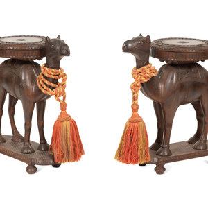 A Pair of Carved Wood Camel Form 2f68e3