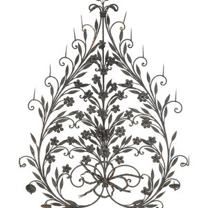 A Mizner Wrought Iron Floral and 2f6902