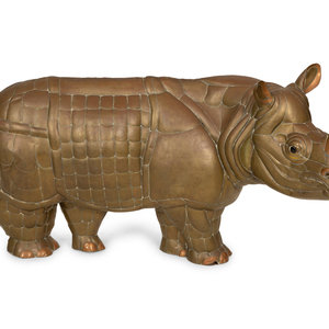 Sergio Bustamante
(Mexican, b. 1949)
Rhinoceros
brass
31