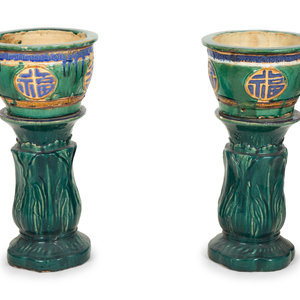 A Pair of Italian Glazed Terracotta 2f6919