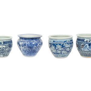 Four Chinese Blue and White Ceramic 2f695a