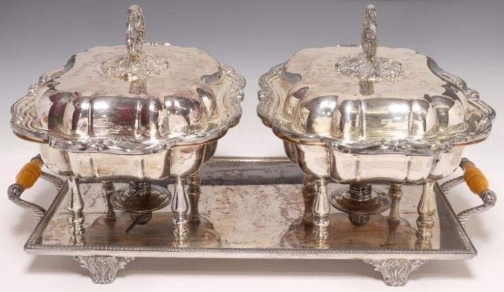 AMERICAN SILVERPLATE DOUBLE CHAFING