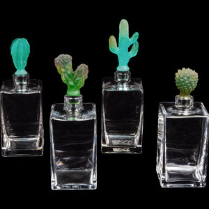 Four Daum P te de Verre Cactus 2f6987