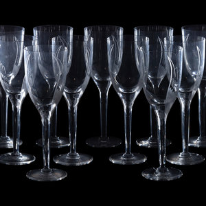 A Set of Eleven Lalique Angel Flutes Second 2f6982