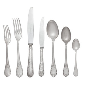 A Christofle Marly Silver-Plate Flatware