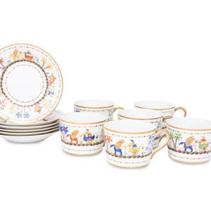 A Set of Six Le Tallec Cirque Chinois