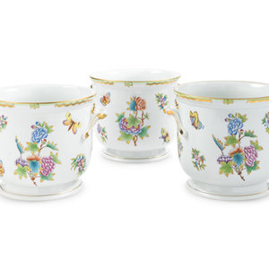 Three Herend Queen Victoria Porcelain