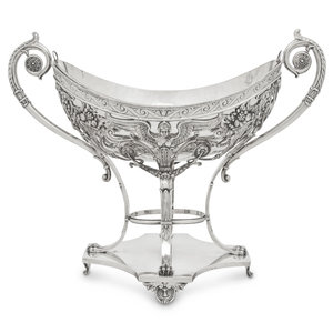 A German Silver Centerpiece Basket Early 2f69ef