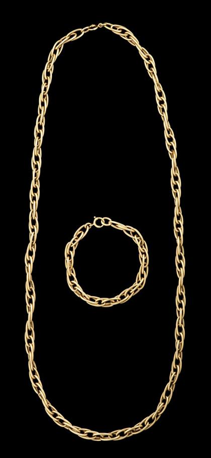 14 karat yellow gold necklace and 4bdcc