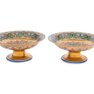 A Pair of Russian Porcelain Tazze Late 2f6a1d