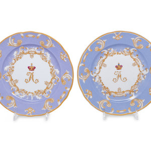 Two Russian Porcelain Plates from