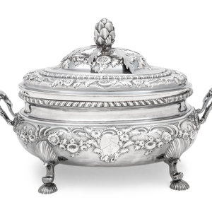 A Georgian Silver Tureen and Cover
London,