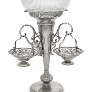 A Victorian Silver-Plate and Glass