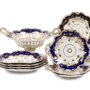 An English Porcelain Dessert Service 19th 2f6a95