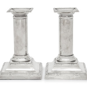 A Pair of English Silver Small
