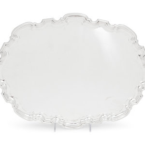 An English Silver Serving Tray