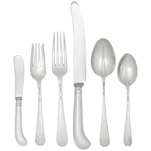 An English Silver Flatware Service 2f6ab3