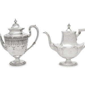 Two American Silver Coffee Pots Gorham 2f6ad9