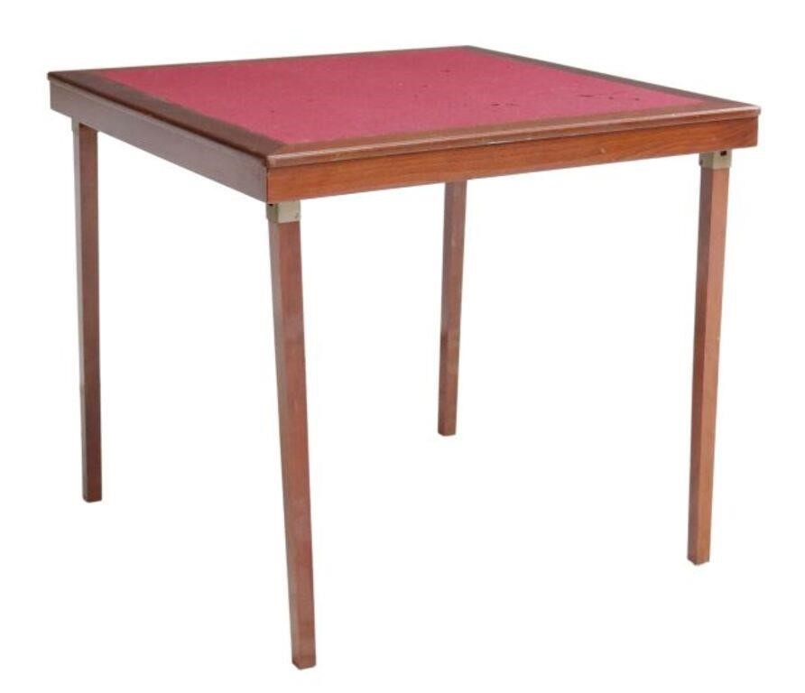 MID-CENTURY MODERN FELT-TOP FOLDING