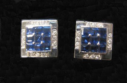 18 karat white gold sapphire and 4bdeb