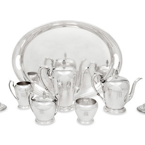 An American Silver Five Piece Tea 2f6b2e