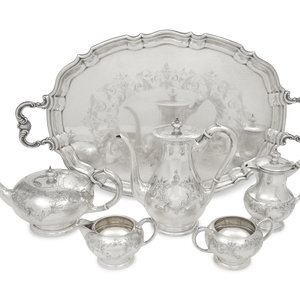 A Canadian Silver Six Piece Tea 2f6b6c