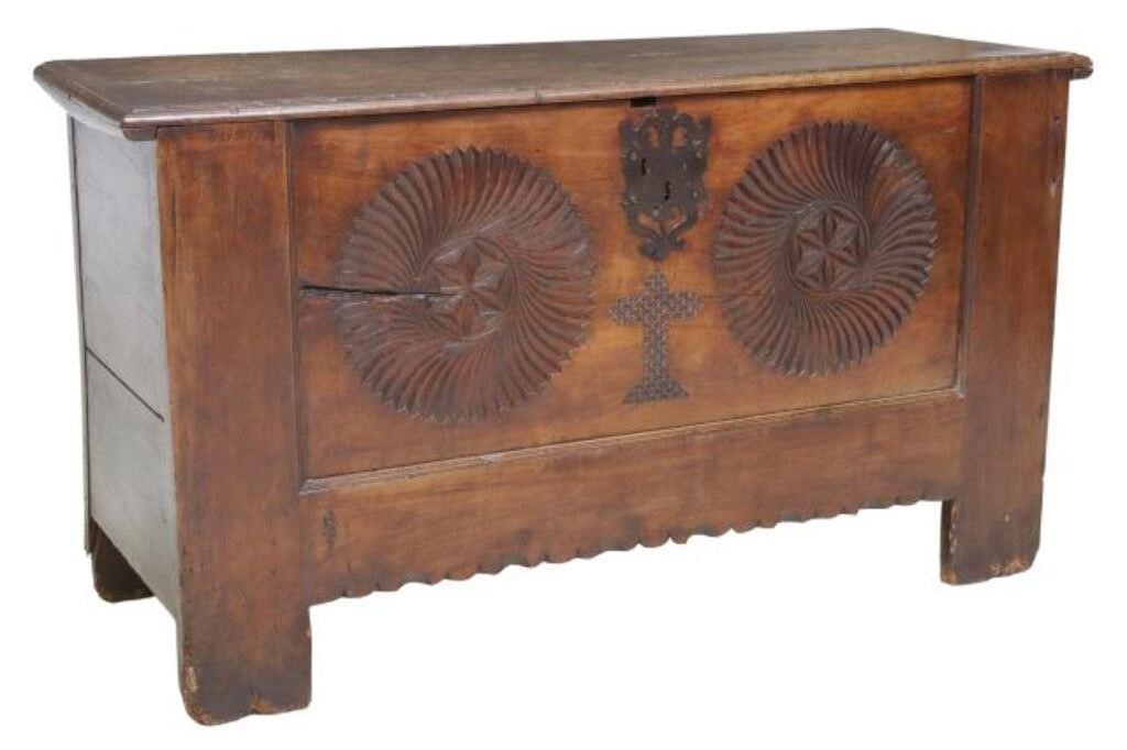 FRENCH GEOMETRIC CARVED WALNUT 2f6b9d