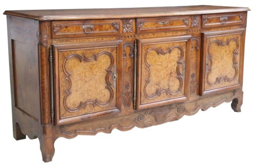 FRENCH LOUIS XV STYLE CARVED WALNUT 2f6bd6
