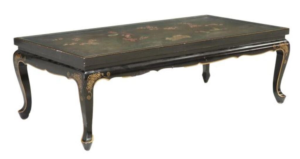 CHINOISERIE BLACK LACQUER GOLD 2f6c19
