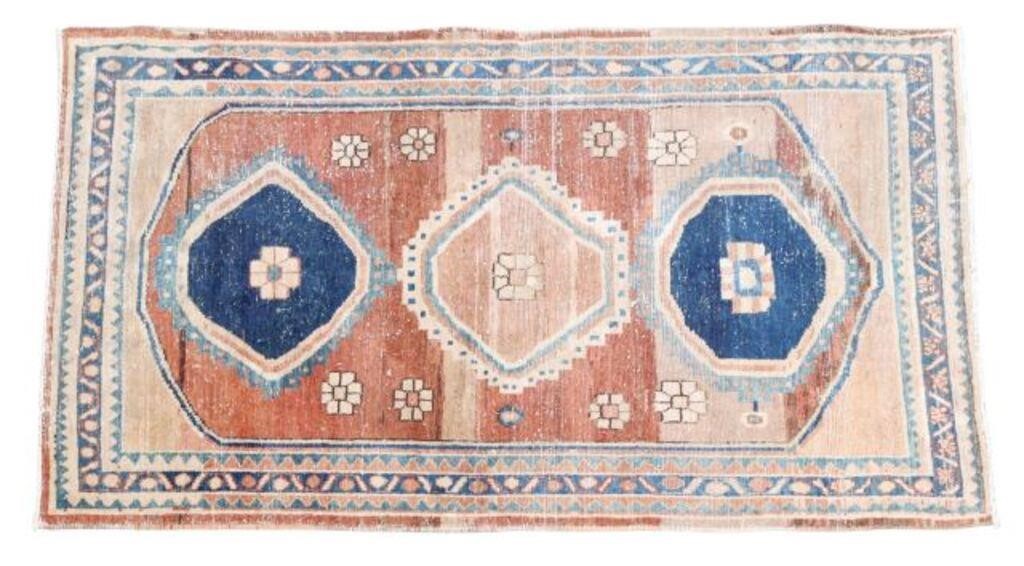 ESTATE HAND TIED KHOTAN RUG, TURKESTAN,