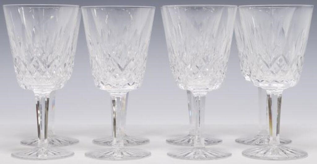 (8) WATERFORD LISMORE CUT CRYSTAL