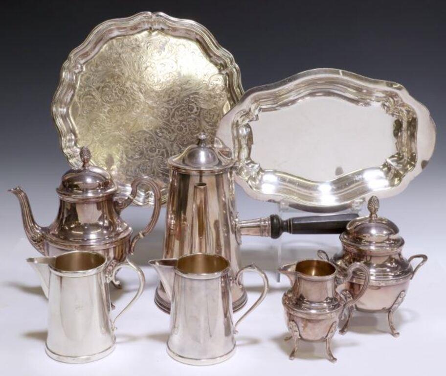 (8) FRENCH & OTHER SILVERPLATE