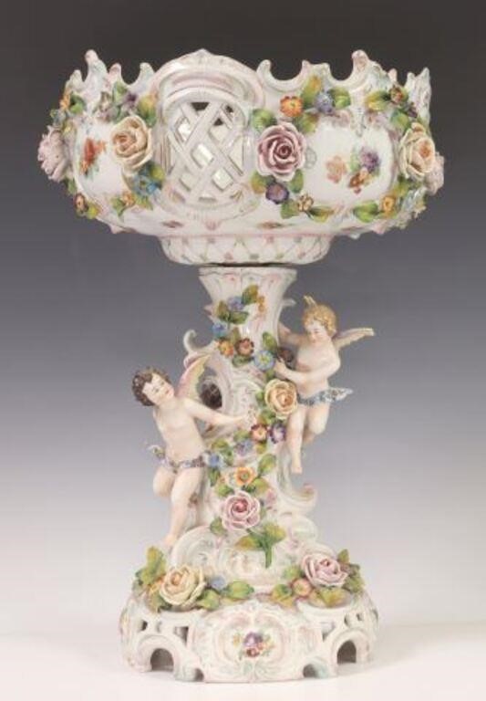 DRESDEN PORCELAIN WINGED PUTTI