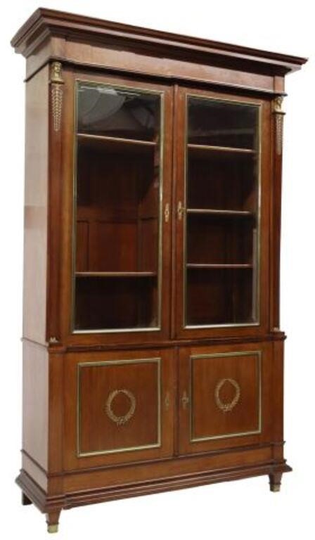 FRENCH EMPIRE STYLE MAHOGANY BOOKCASEFrench 2f6ceb