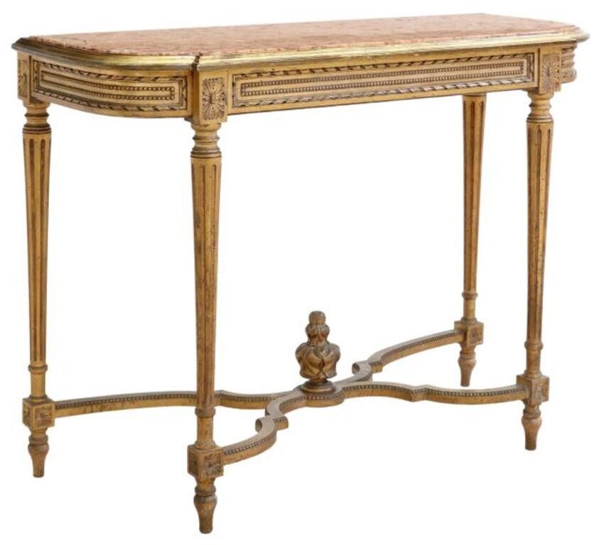 FRENCH LOUIS XVI STYLE MARBLE-TOP