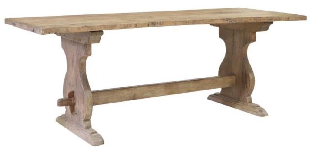 FRENCH WALNUT REFECTORY TABLE  2f6d1c