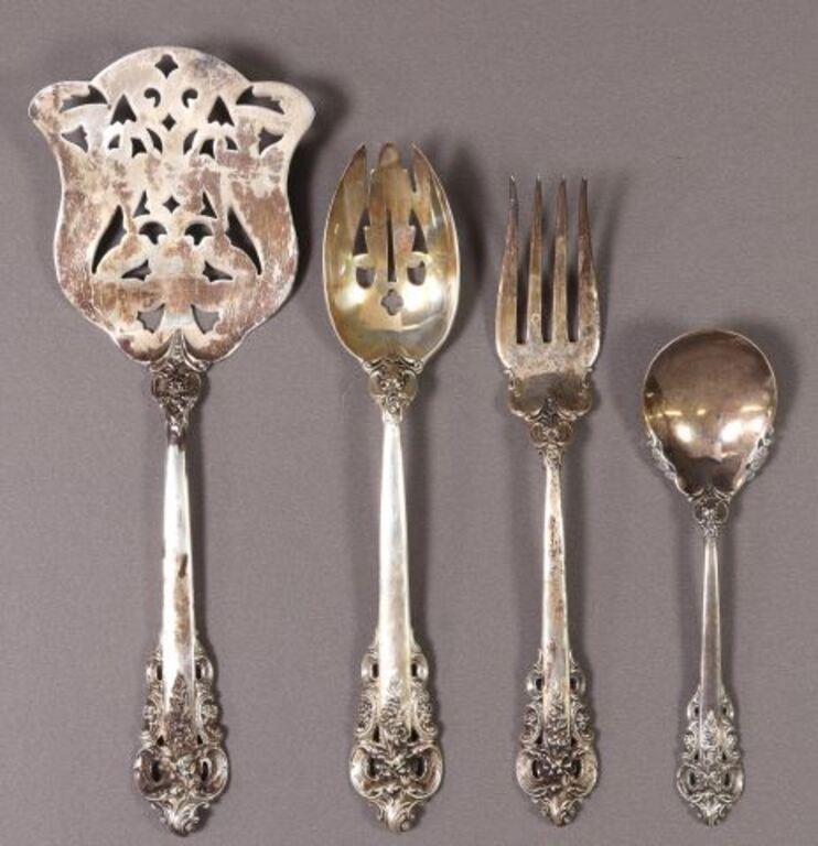 (4) WALLACE GRANDE BAROQUE STERLING