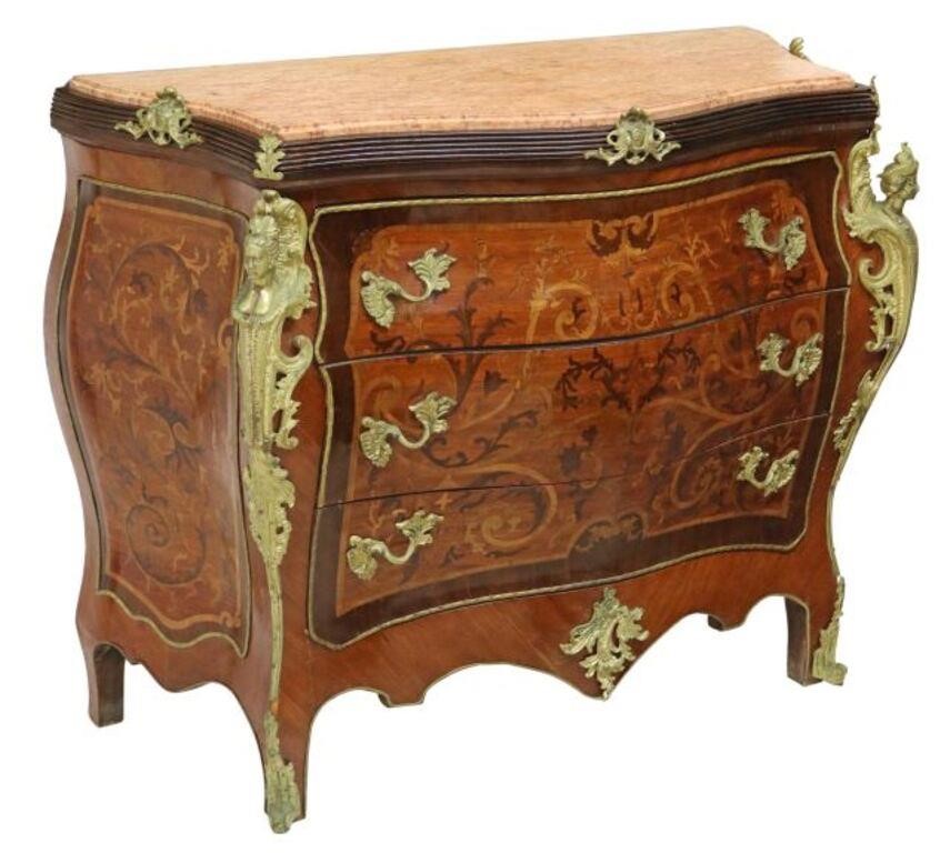 FRENCH LOUIS XV STYLE MARBLE-TOP