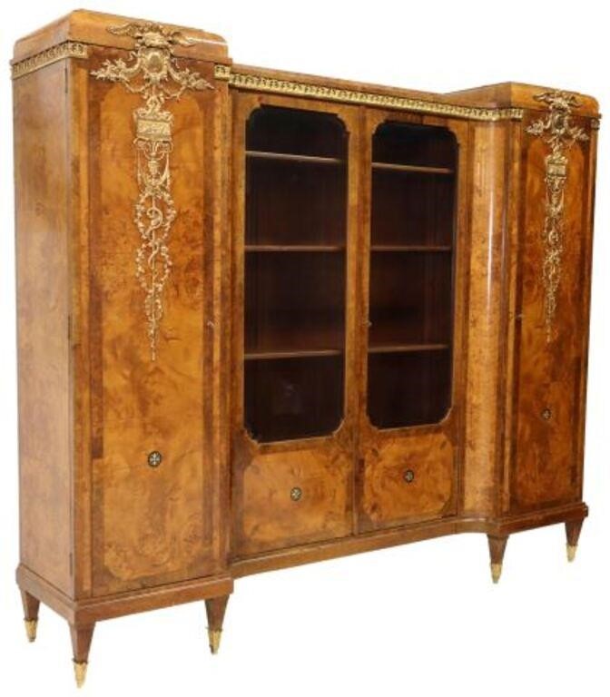 FINE FRENCH ORMOLU-MOUNTED BURLWOOD