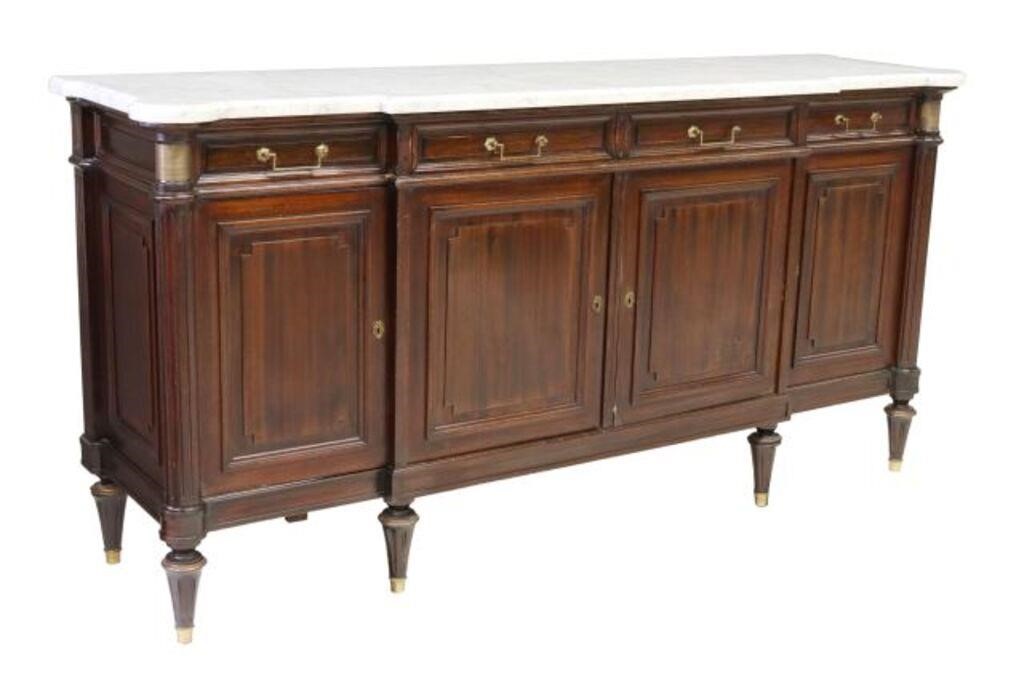 LOUIS XVI STYLE MARBLE TOP MAHOGANY 2f6d77